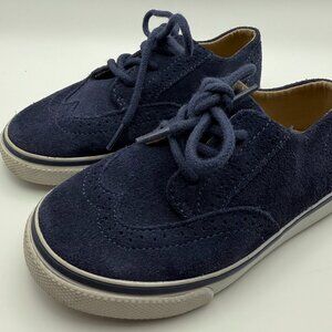 Boys Blue Suede Lace Up Casual Shoes Kids Size 9